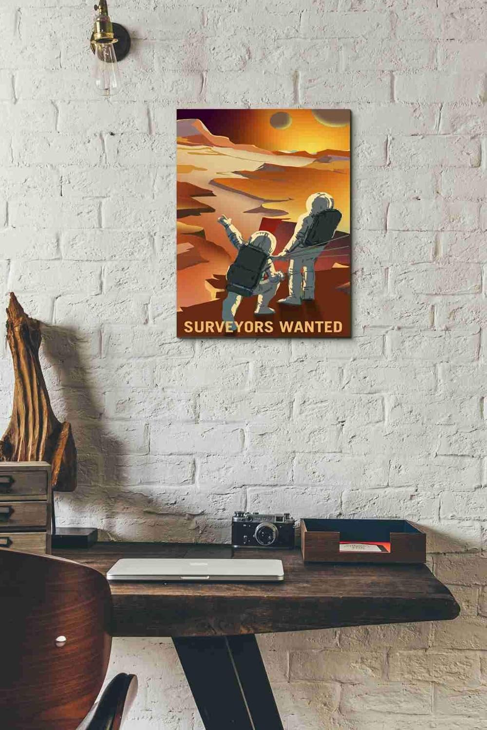 Epic Graffiti 'Mars Explorer Series: Surveyors Wanted' Canvas Wall Art, 12" x 18"