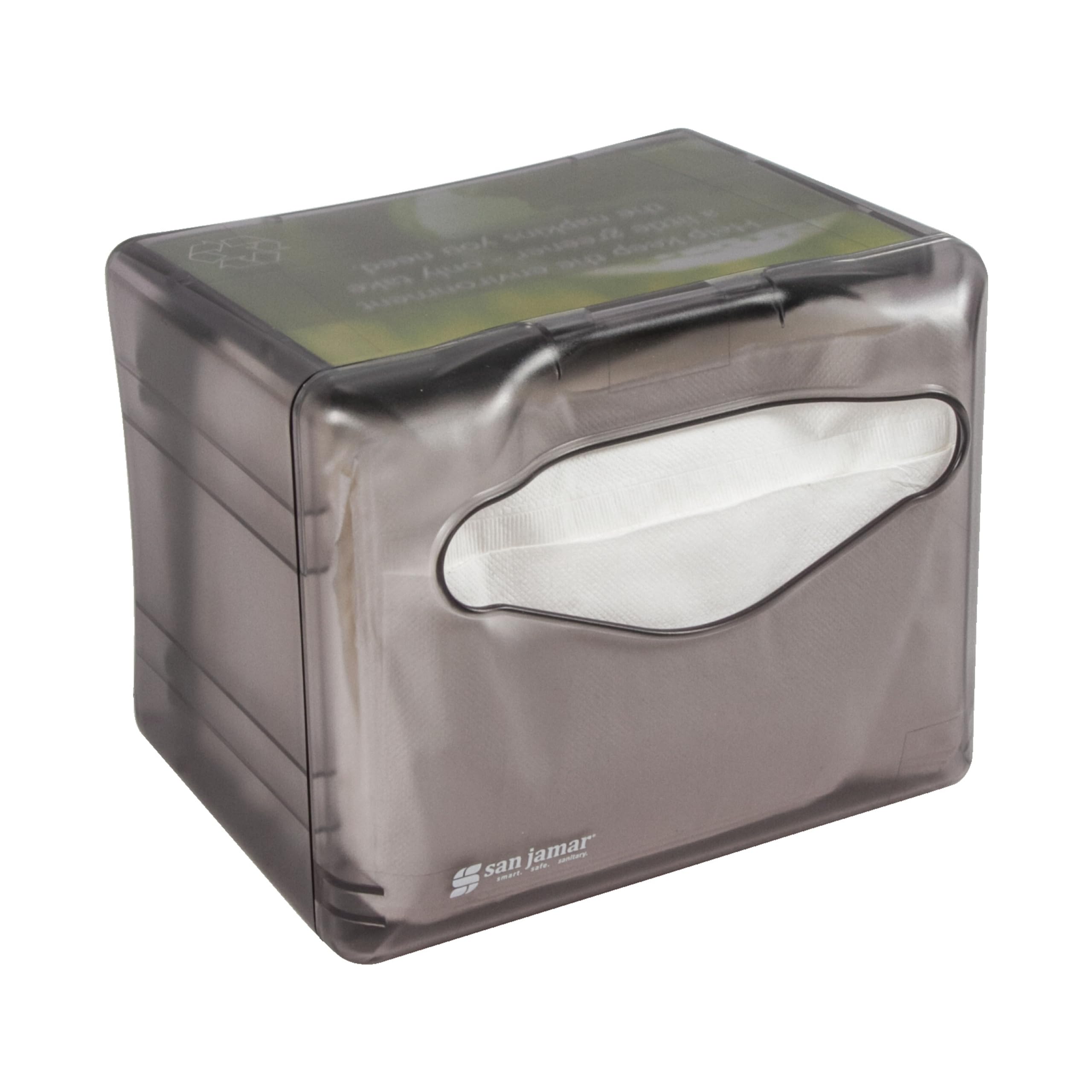 San Jamar h4005tbk mesa servilleta dispensador, Fullfold Control Face, perla negra, 200 + capacidad, 159 mm H x 190 mm W x 156 mm D (caso de 4) (Pack de 4)