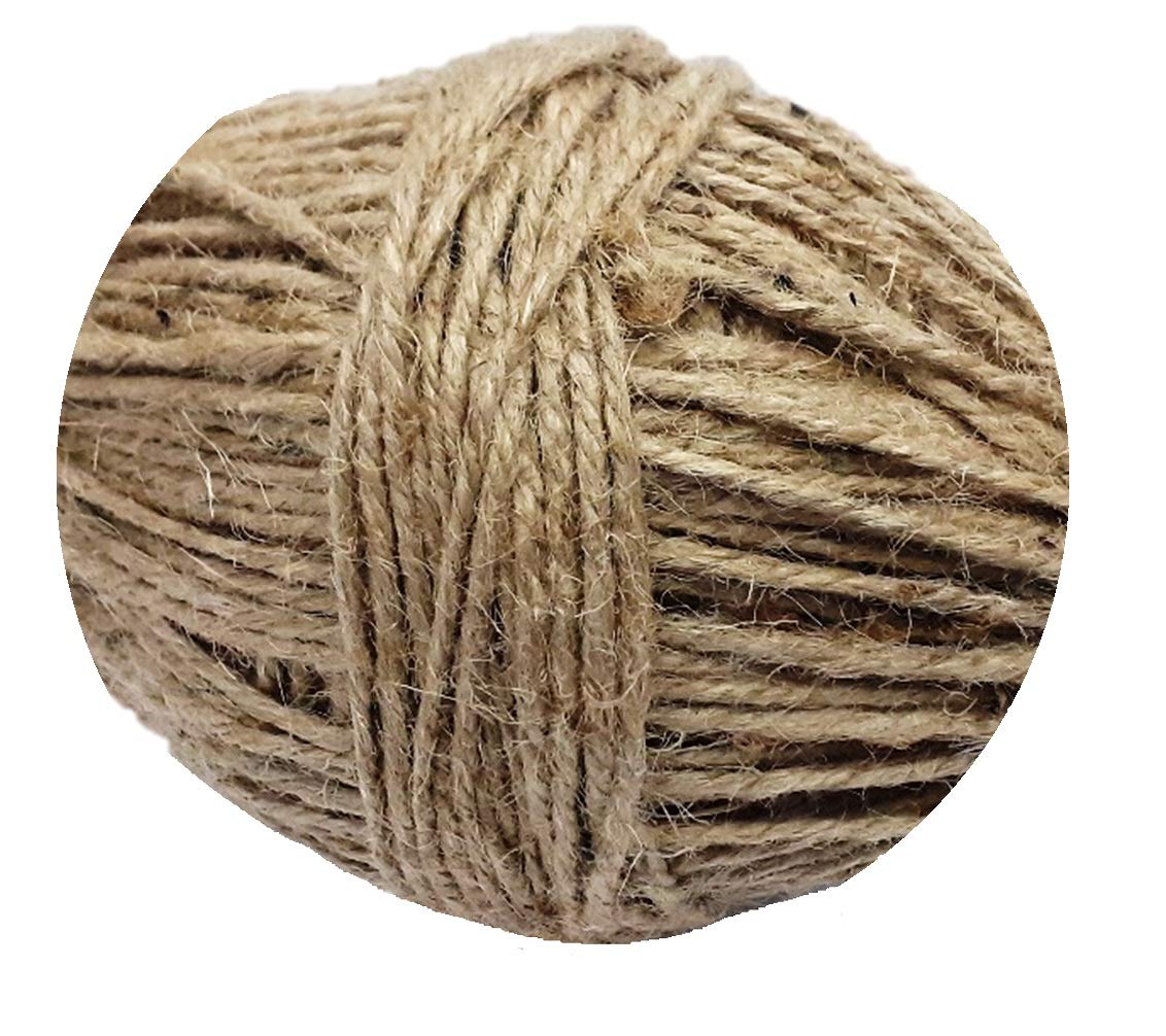 AFTERSTITCH Jute Rote for Craft and Other Purpose Jute Twine Rope (Brown) 100 M for Art and Craft Dye Ideas, Home Decor