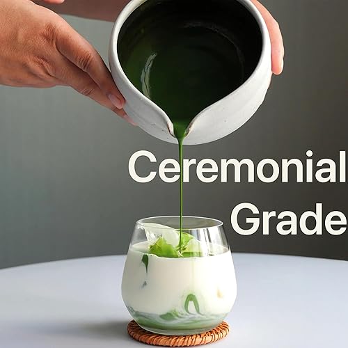 Miniatura 2 de ONE WITH TEA Matcha en polvo USDA Organic Ceremonial Matcha, caliente o helado, batidos auténticos polvos de té verde japonés, fabricado en Japón, 2