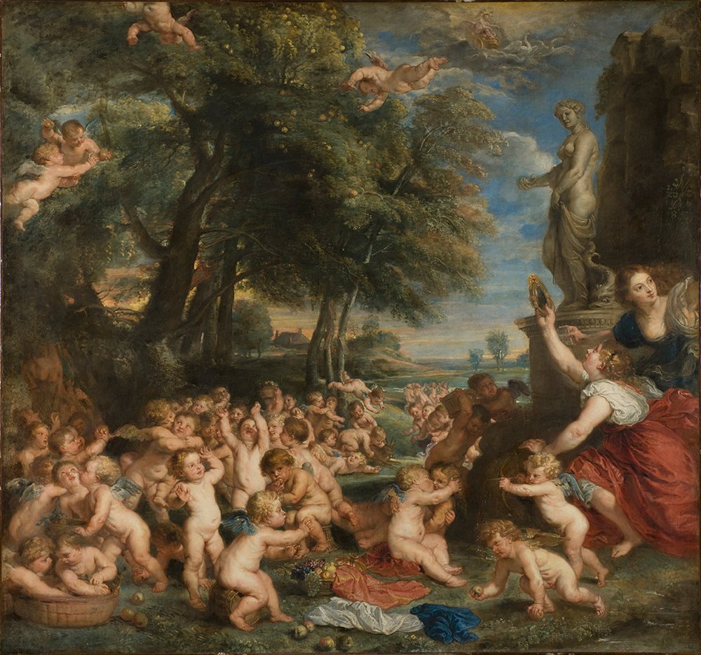 Peter Paul Rubens Worship impression mate XL de qualité musée pour intérieur élégant