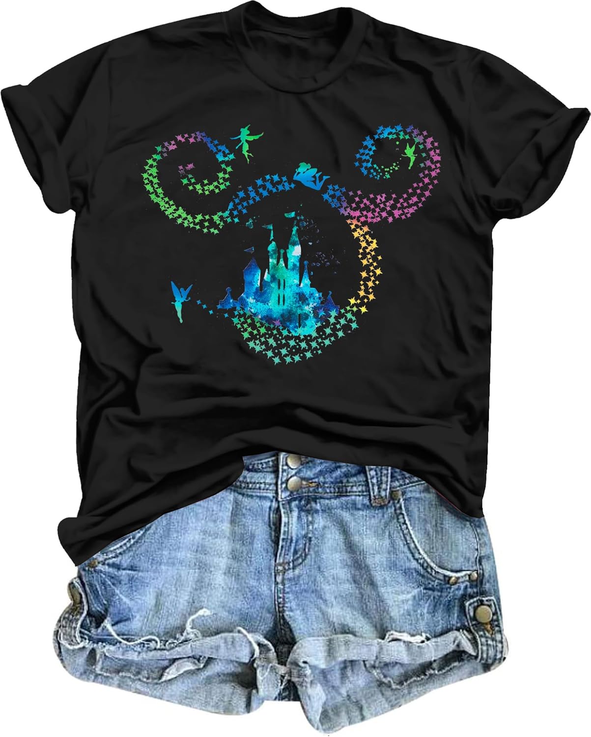 Magic Kingdom Shirt Magical Tshirt: Women Castle Graphic Tees Family Vacation Short Sleeve Tops Casual Holiday Outfits - Image 4