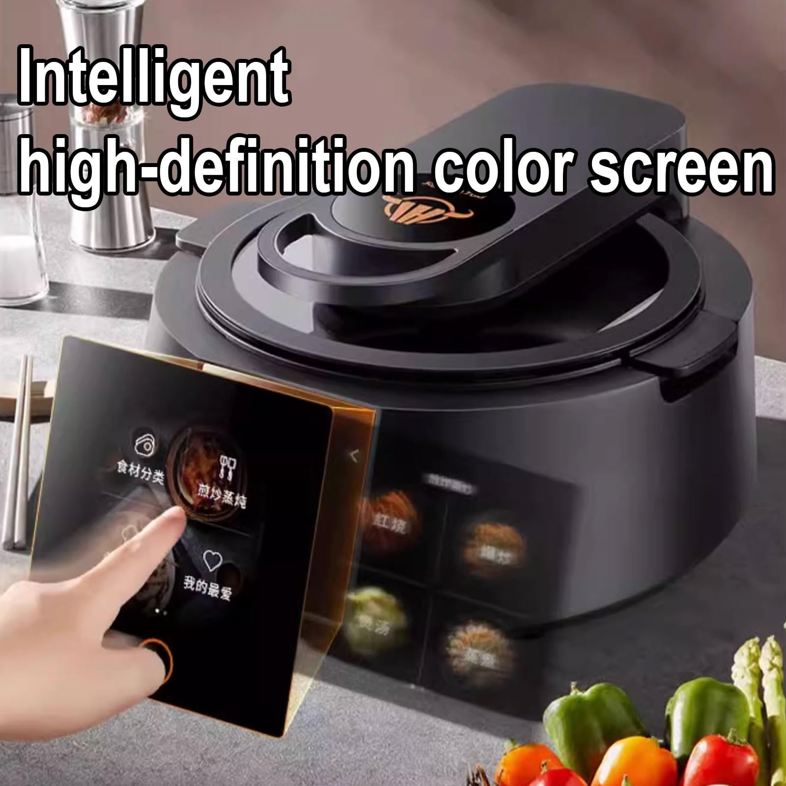 Robot De Cocina con Panel De Control Táctil Y Función De Paleta Agitadora Giratoria De Doble ala 38 * 33,5 * 21,6 CM Procesador De Alimentos Comercial 3,5 L, 220 V