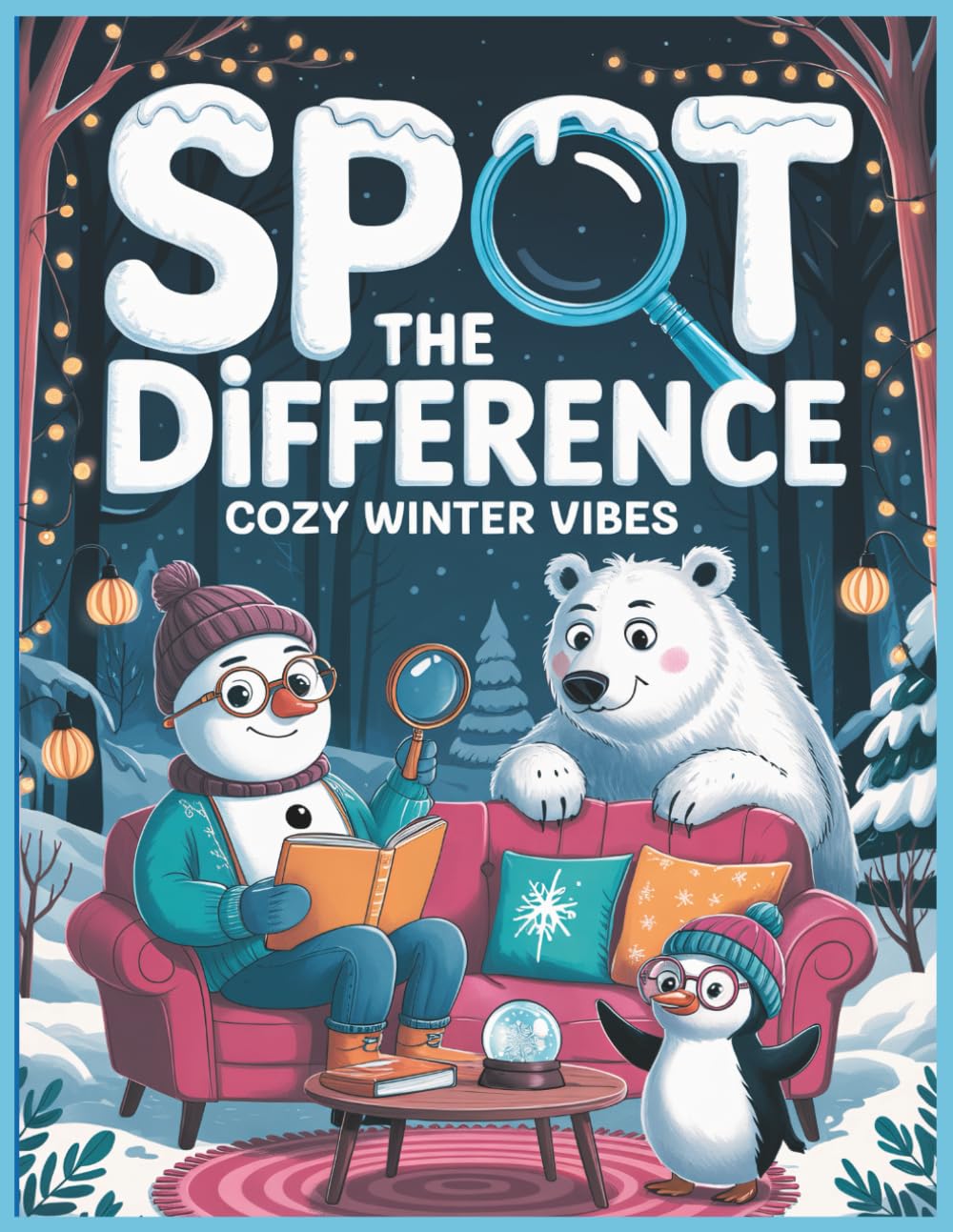Spot the Difference – Cozy Winter Vibes: Activity Book for Teens, Adults & Seniors: Includes Spotting Games: Odd One Out, Spot the Match & Find & Count