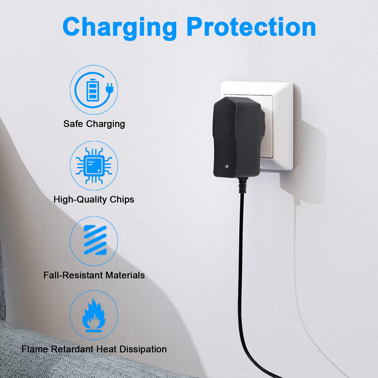 Caricabatterie Adattatore CA/CC 22V 1A 1000mA Per Caricabatterie Per Aspirapolvere Spina CC 5,5 * 2,5 Mm - Foto 11