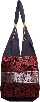 BTP! Thai Shoulder Bag Purse Hippie Hobo Yam Ethnic Elephant Parade