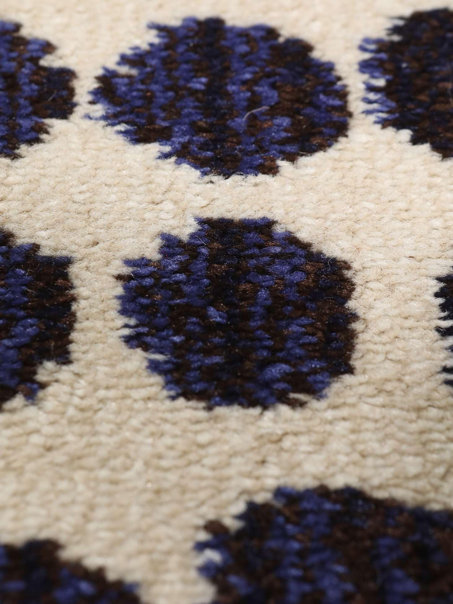 RugVista Square Teppich, 80 x 300 cm, Beige/Dunkel Blau