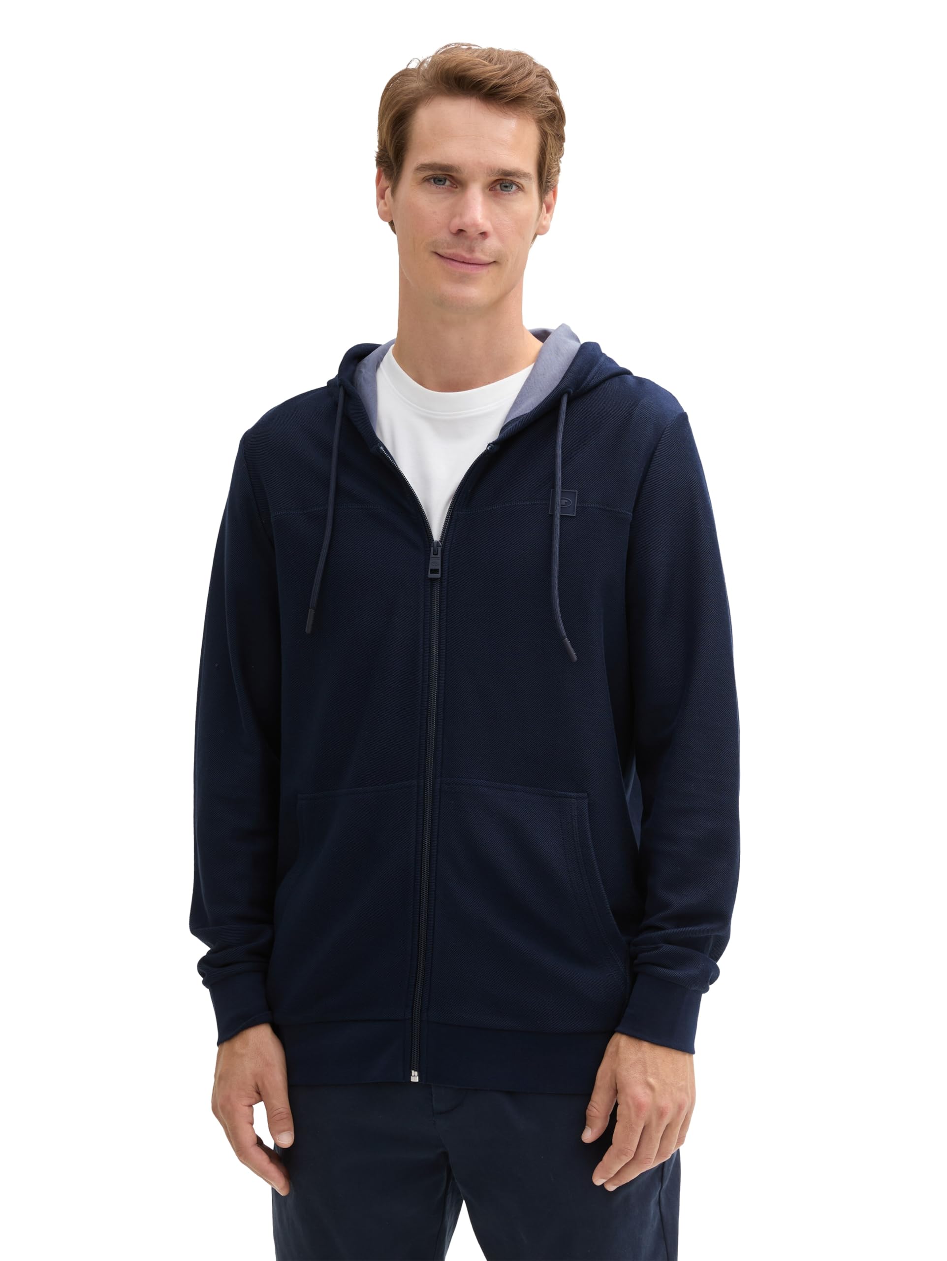 TOM TAILOR Men's Hooded Sweatshirt Jacket