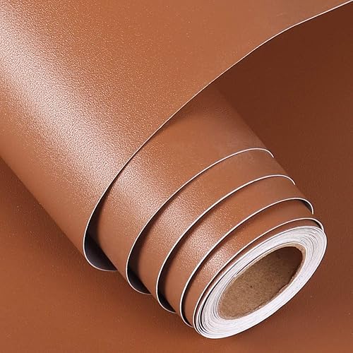 FunStick Matte Brown Wallpaper Stick and Peel for Bedroom Living