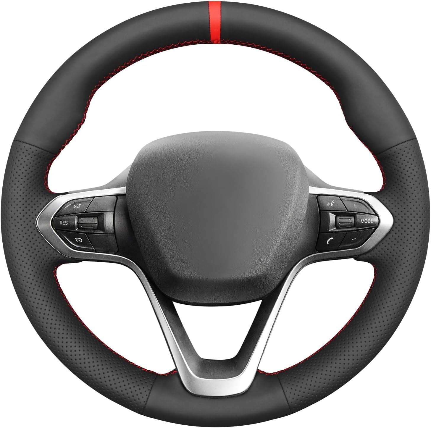 MEWANT Steering Wheel Cover for BMW i8 2014-2020 Hand-Stitched Car Steering Wrap for BMW