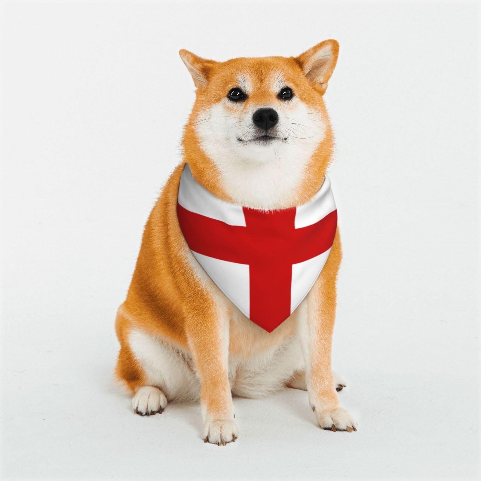 England Flag Dog Bandana for Small Medium Large Dogs, Cat Dogs Kerchief Triangle Bibs Scarf for Girl Or Boy