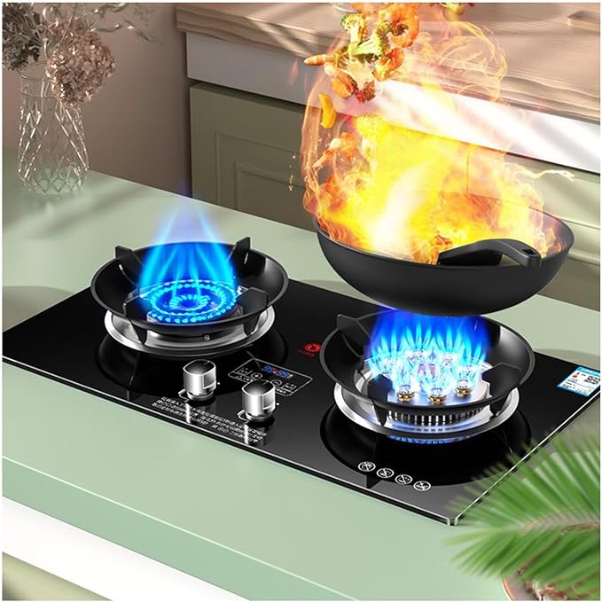 Estufa a Gas 2 Puestos 8.5KW Temporizador Negro Empotrable miniatura 2
