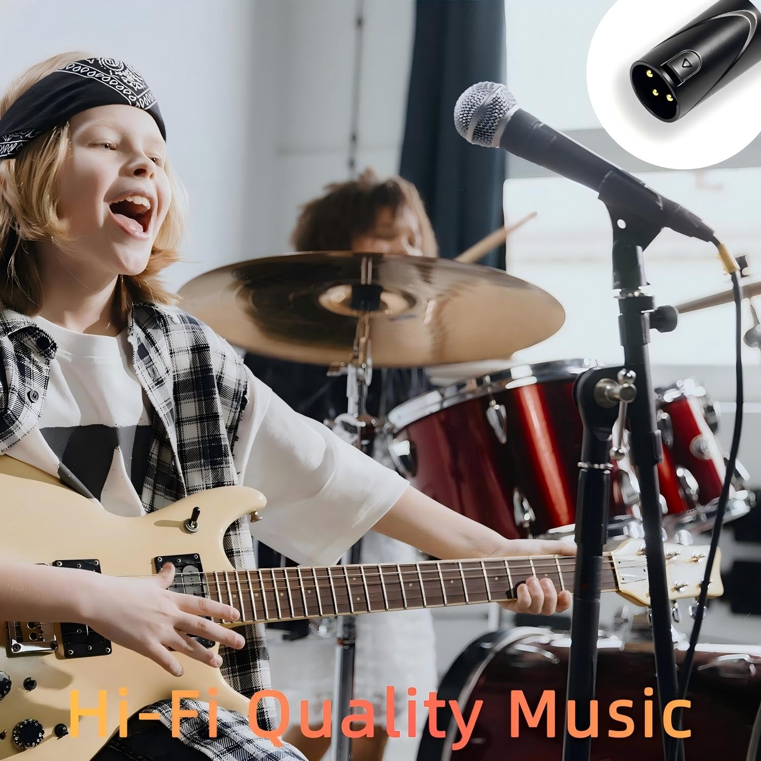 1 Pack 6.56FT XLR to Banana Speaker Cable, Male to 2 Male Plugs XLR Cable, OFC 12AWG Wire, Heavy Duty Nylon Braided Cover, for Banana to Speaker Power Amplifier(Black/2M)