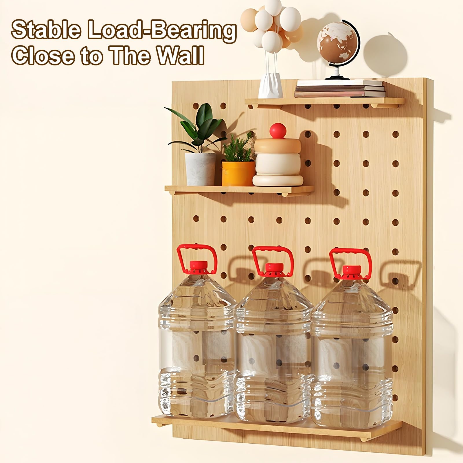 Stecktafel aus Holz für Wohnzimmer, Zuhause, Büro, Kombiniertes Wand-Organizer-Set, Diy-Werkzeugwand Zum Aufhängen, Einfach zu Montieren