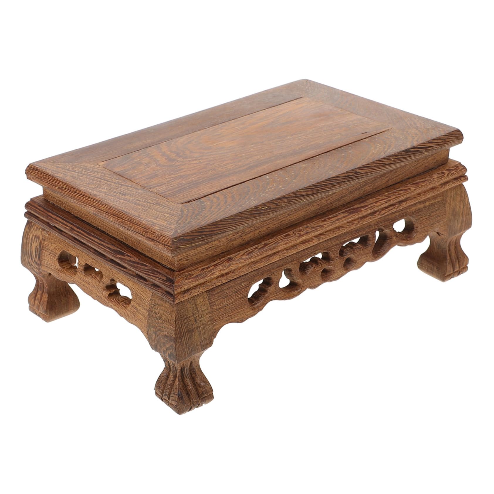 Amosfun 3piezas Soporte De Madera Para Base Estable Para Soporte Decorativo De Madera Para Jardín y Riser De Bonsái y
