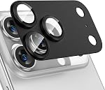 Tensea Compatible for iPhone 17 Pro Max Camera Lens Protector, Metal Aluminum Alloy Tempered Glass Cover Camera Screen Protector Accessories, Case Friendly
