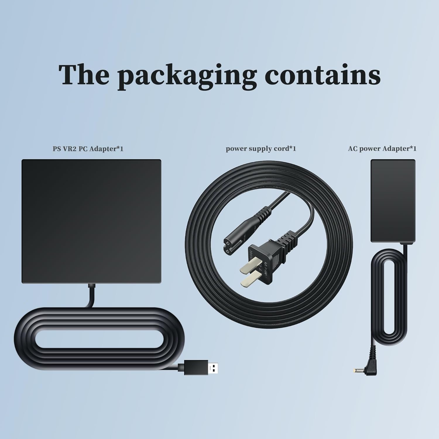 PSVR2 PC Adapter - PSVR 2 Accessories Kit,Power Adapter&DP Cable - Expand Your PS VR2 Game Library with Enhanced Compatibility