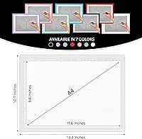 Vista 2 de iVyne Almohadilla de luz recargable A4 para rastrear y desmalezar, tablero de luz LED para deshierbar vinilo, para herramientas de deshierbe