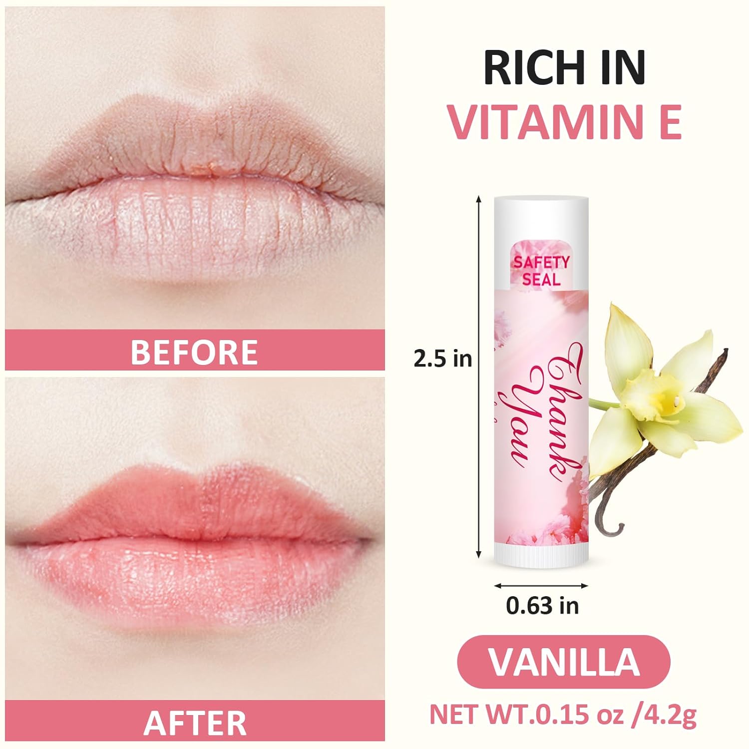 DMSKY 60 Pcs Wedding Bridal Shower Lip Balm Bulk, Bachelorette Souvenir & Baby Shower Favors, Wedding Party Favors for Guests, Thank You Gifts for Women Coworker Staff