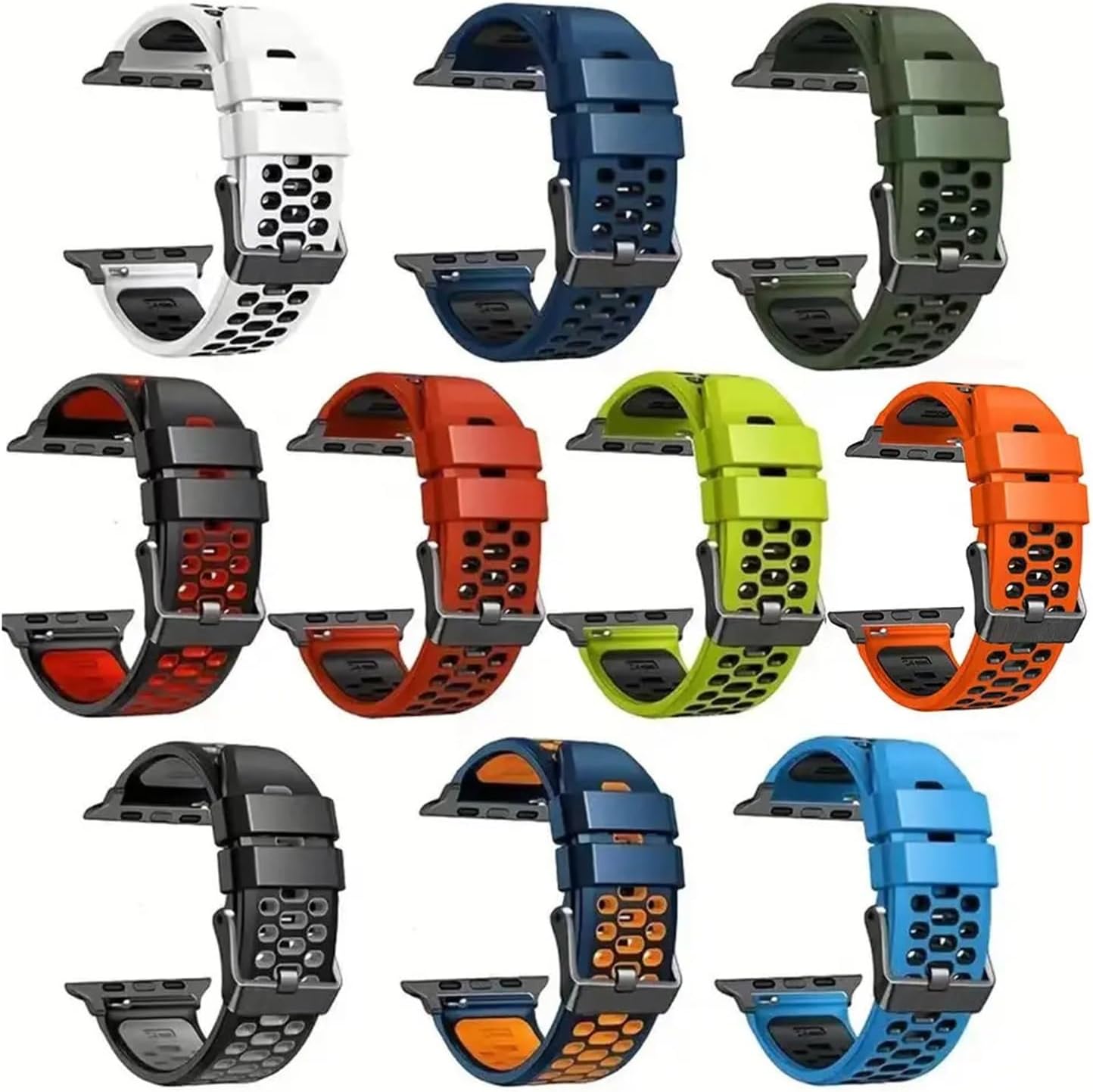 Sport Silicone Strap 49mm Bracelet Wristband Series 9 8 7 SE 6 45mm 44mm 42mm Accessory