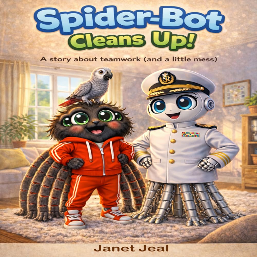 Spider-Bot Cleans Up!: A story about teamwork (and a little mess) (Charlie and the Bots)