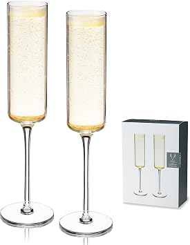 Viski Laurel Champagne Flutes