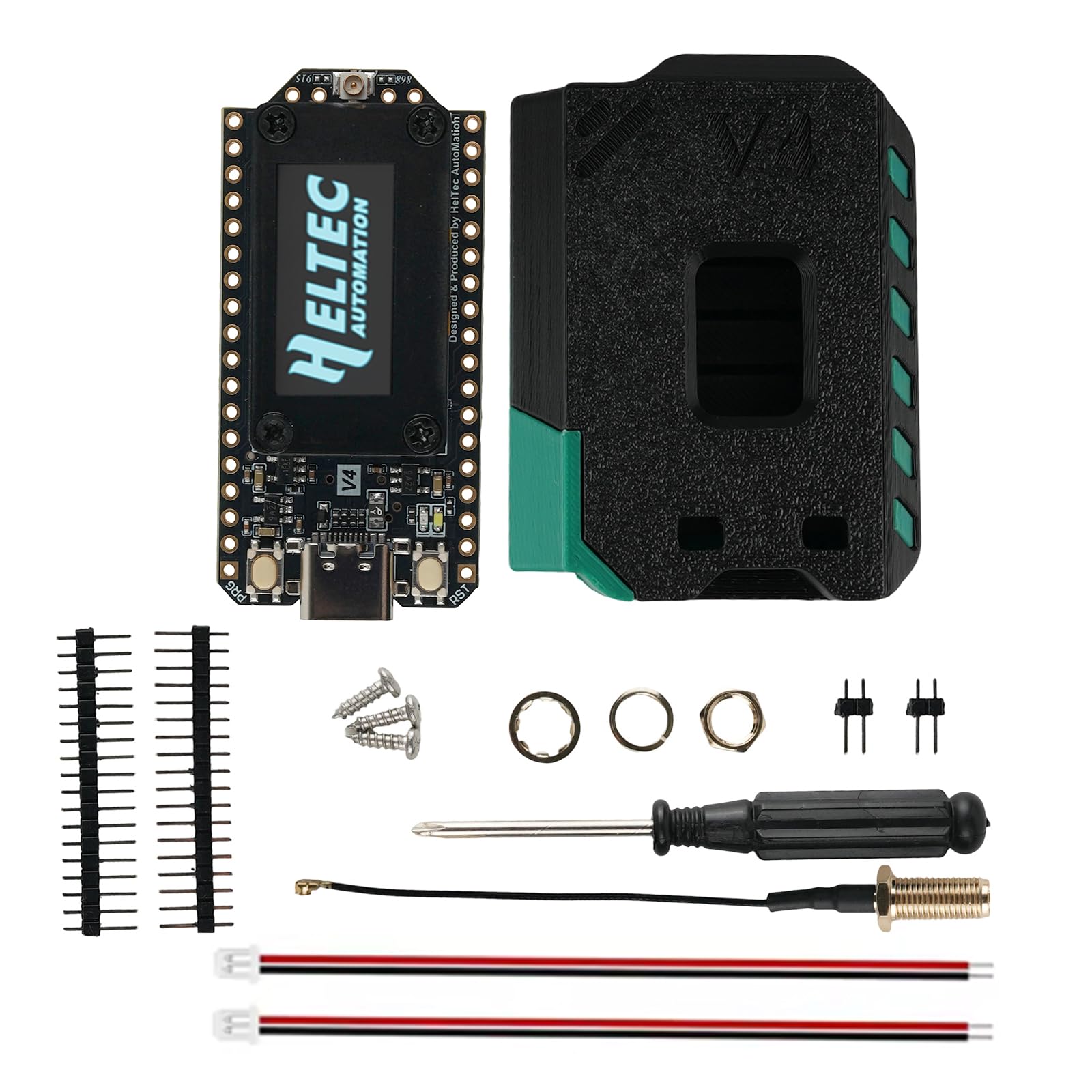 Heltec LoRa32 V4 ESP32-S3 płytka rozwojowa z WiFi, BLE, SX1262, wyświetlaczem OLED, zielona obudowa, obsługa solarna do bramy IoT, kompatybilna z Meshtastic