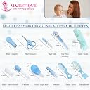 Majestique Portable Baby Care Kit- Nursery Healthcare & Grooming Set for New Born Babies Grooming Set and Toddlers - Perfect for Manicure Bath Accessories (11Pcs_Pro_Blue) gallery image