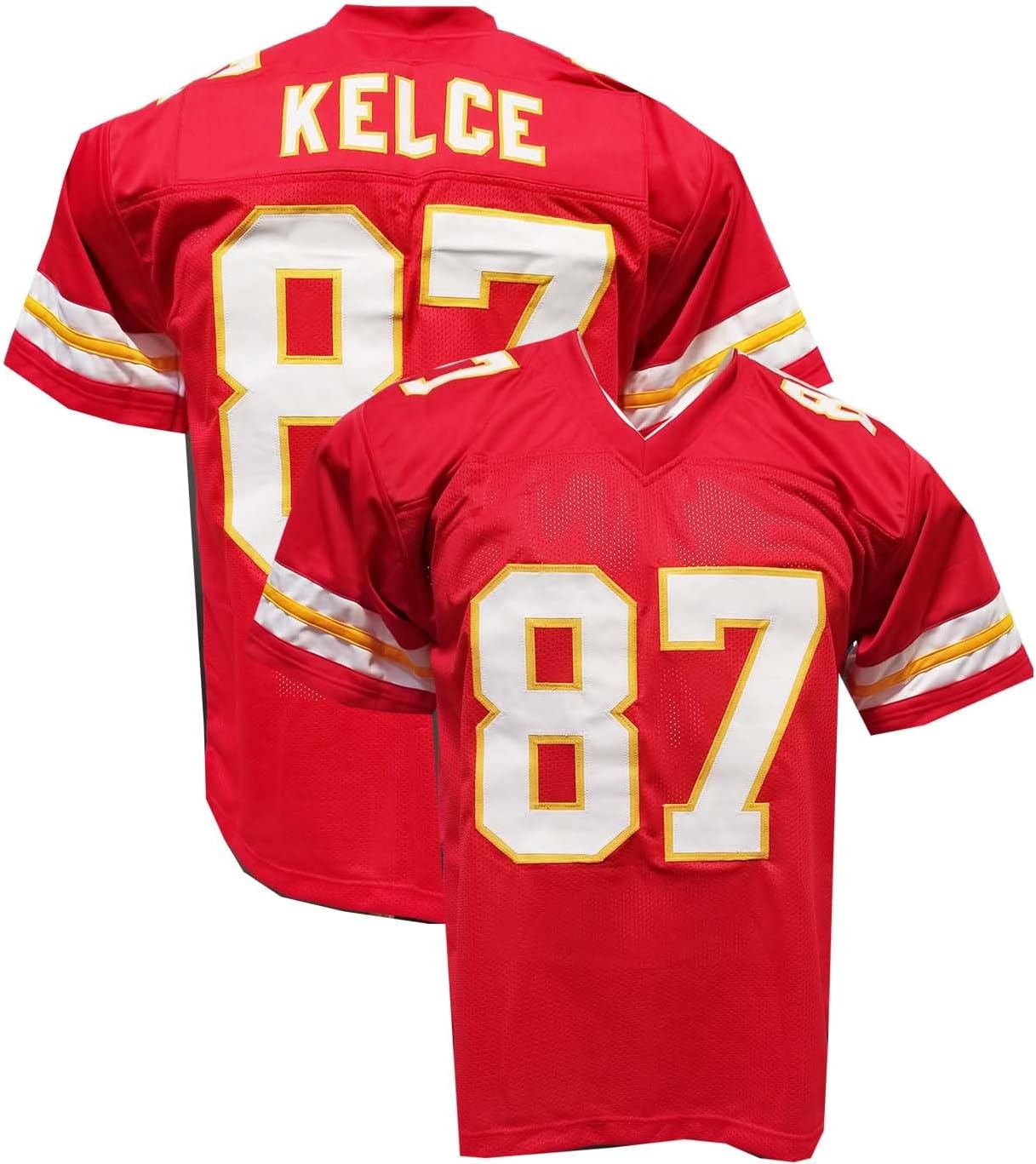 Generic Custom Stitched Sewn Red Kelce Youth Small Jersey, One Size-Medium
