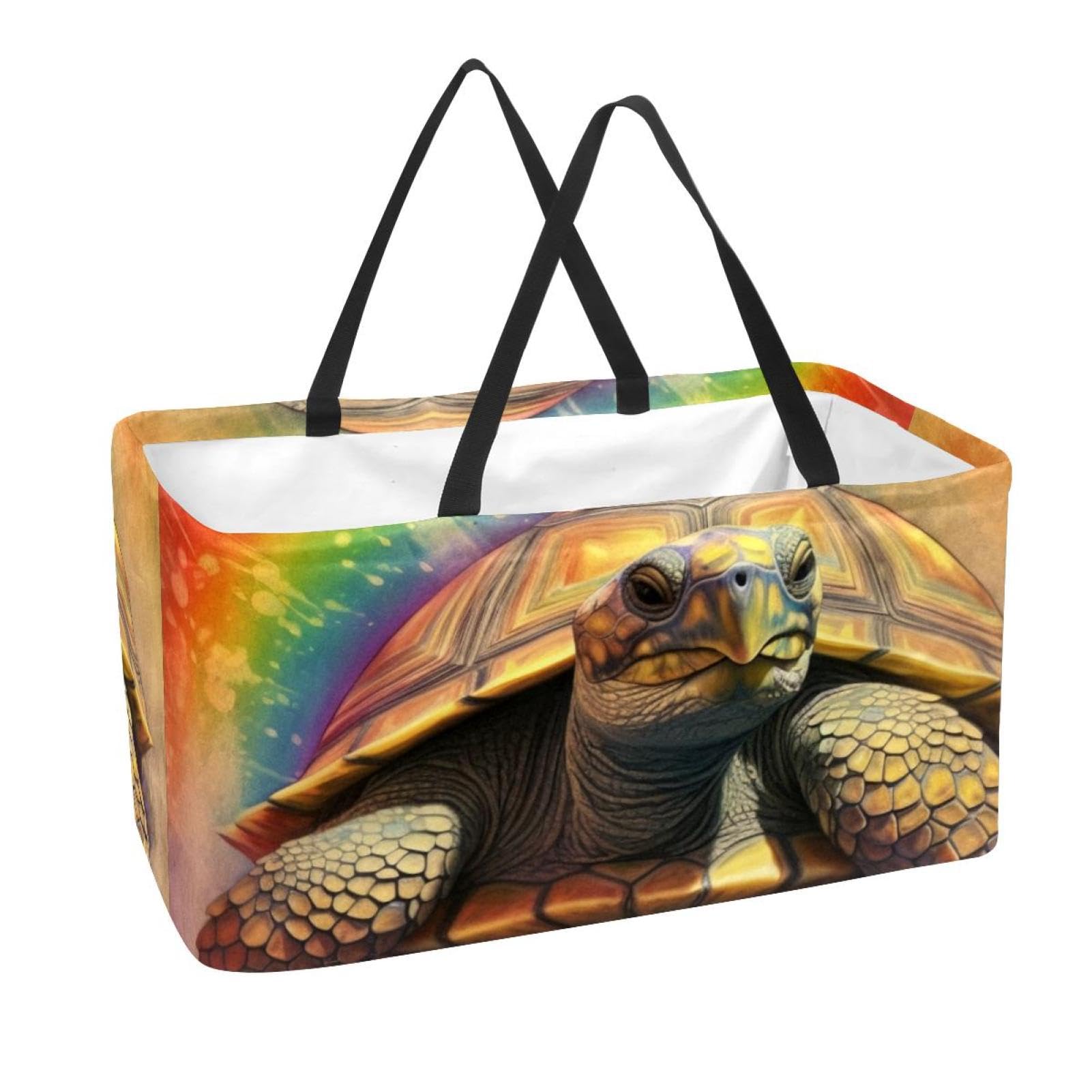 Sac d'épicerie réutilisable lavable grand panier de rangement pliable