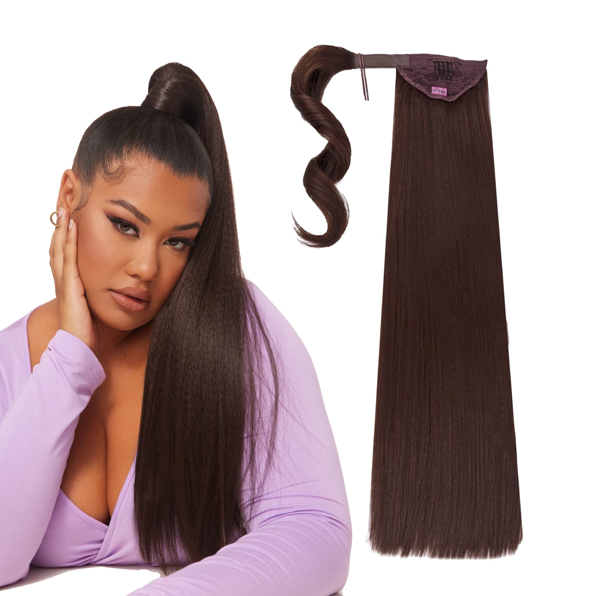 Amazon.com : INH Hair Miya Ponytail Extension 26 inch Long  display picture 3