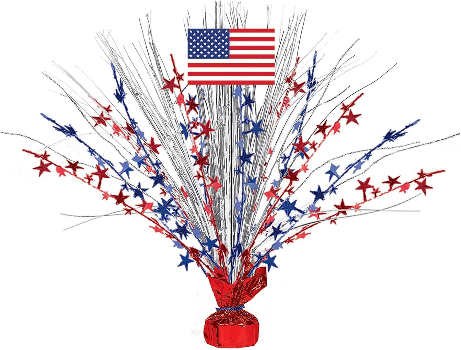 Patriotic Large Spray Centerpiece - 18", 1 Pc