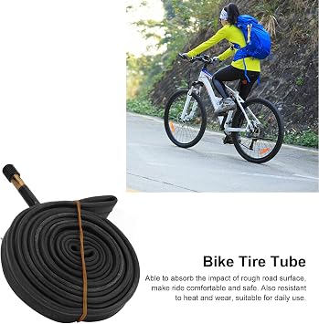 2 Pack 700x23C Inner Tube 48mm Schrader Valve Rubber Tube for Mountain Road Bikes with Easy Installation