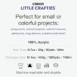 Caron® Little Crafties™ 20 Assorted Acrylic Yarn Skeins 63yd Each for Knitting and Crochet Projects, Multipack Starter Kit