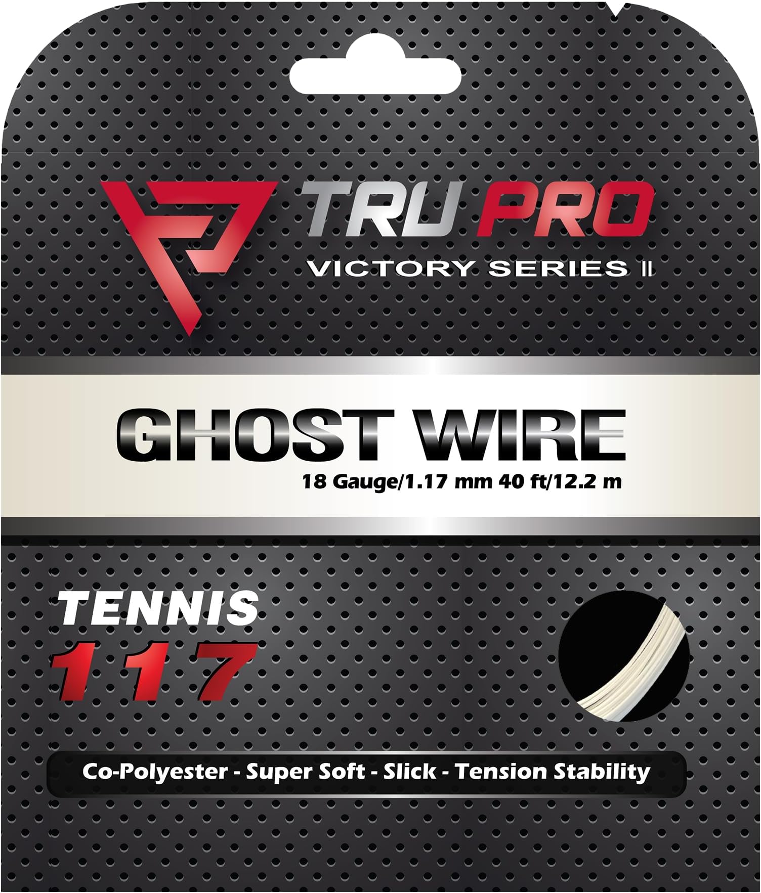 TRU PRO Ghost Wire - Tennis String (Poly): Super Soft and Arm Friendly