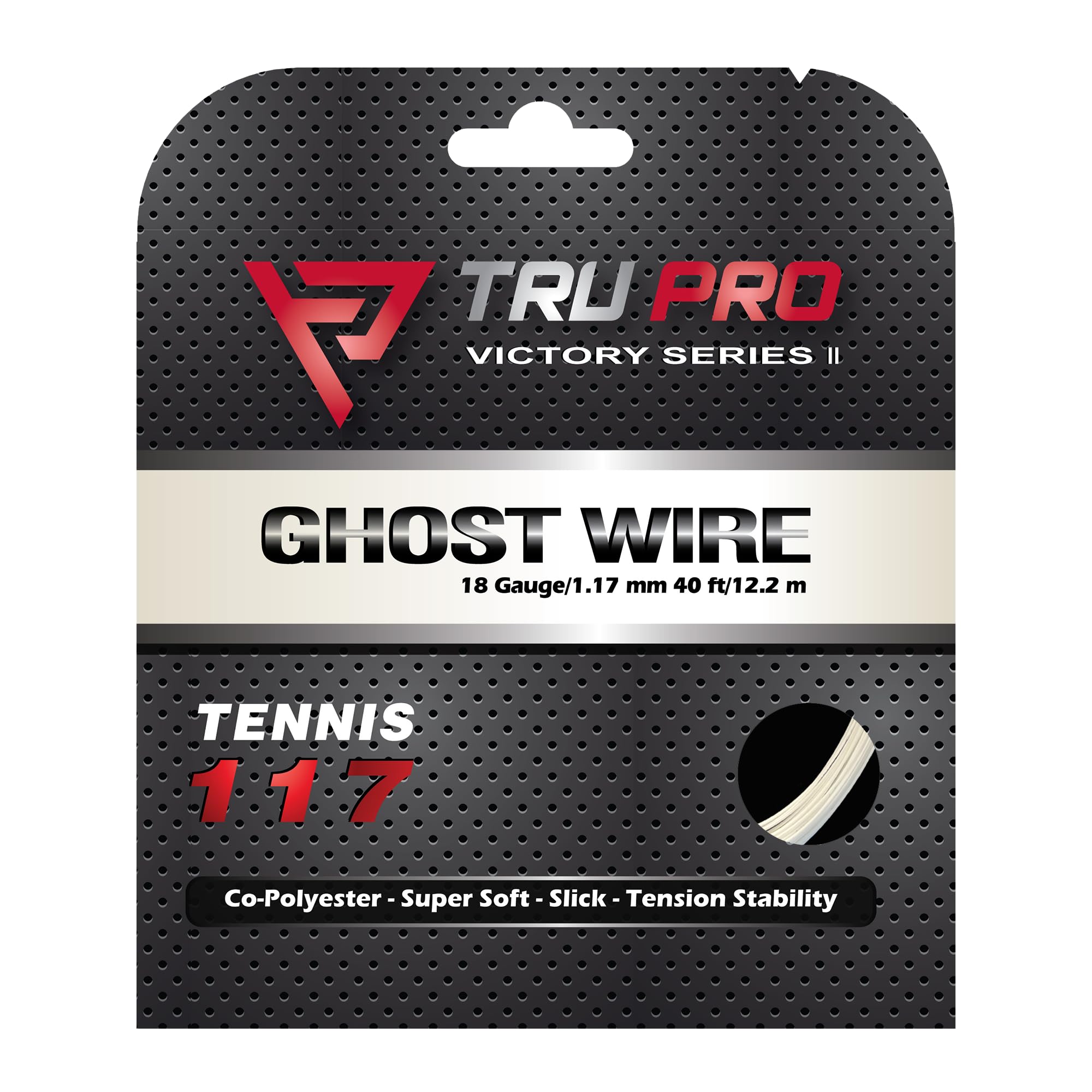 TRU PRO Ghost Wire - Tennis String (Poly): Super Soft and Arm Friendly