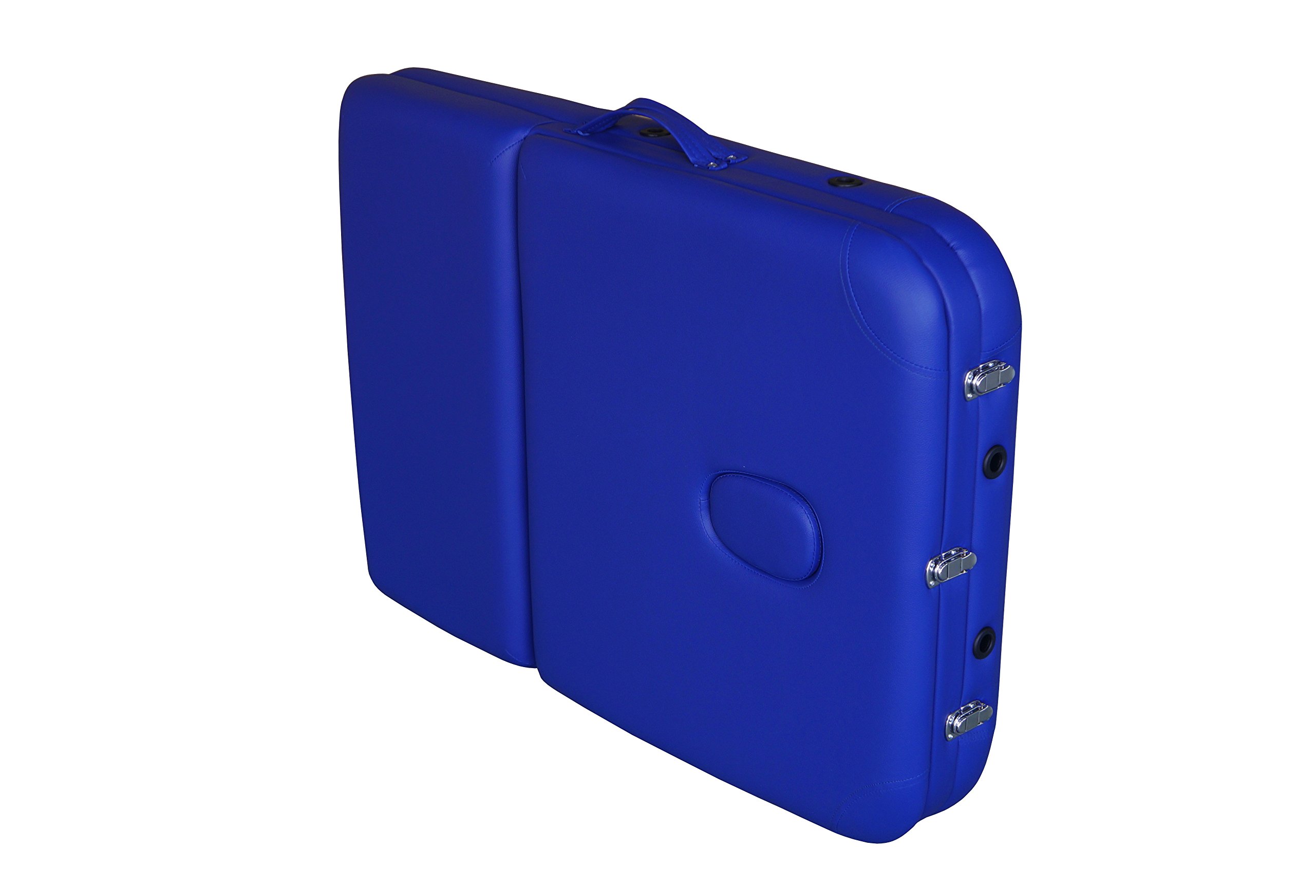 EUROPA Lettino Portatile in Alluminio per Massaggi, Estetica, Tattoo e Terapie - Leggero, Regolabile e Resistente, Ideale per Professionisti e Centri Estetici (Blue)