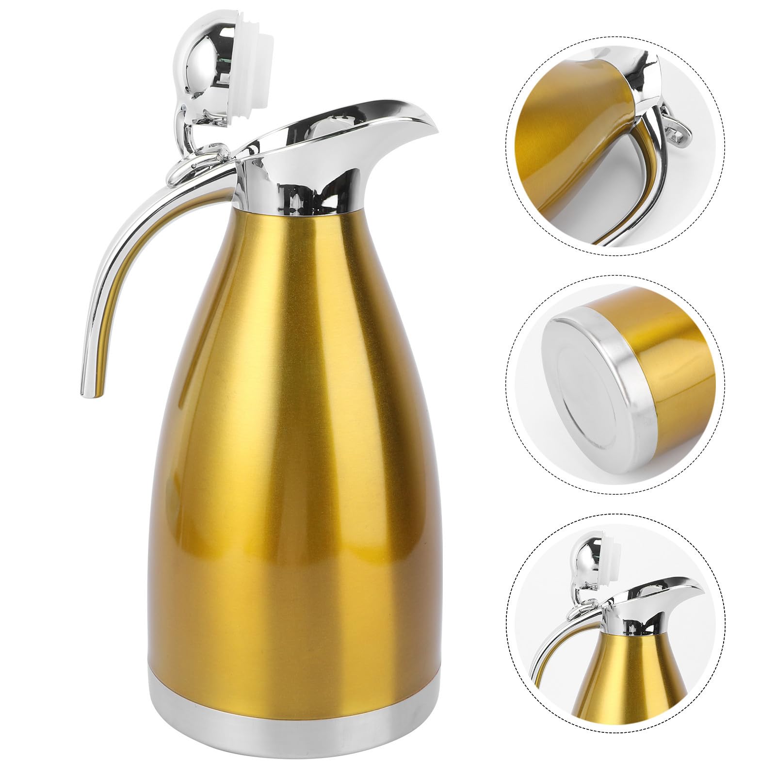 Thermosflasche 2000ml aus Edelstahl, Doppelwandig, für Zuhause und Büro