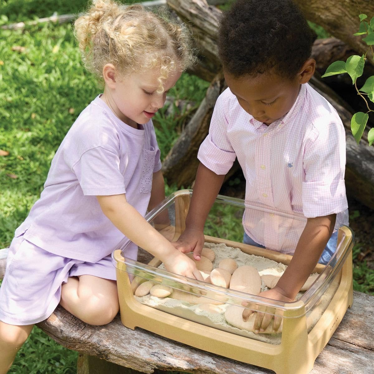 Kaplan Early Learning Tabletop Sand and Water Sensory Table for Toddlers - Durable, Non-Slip, Indoor/Outdoor Activity Station for Early Science & Sensory Play, Ages 2+