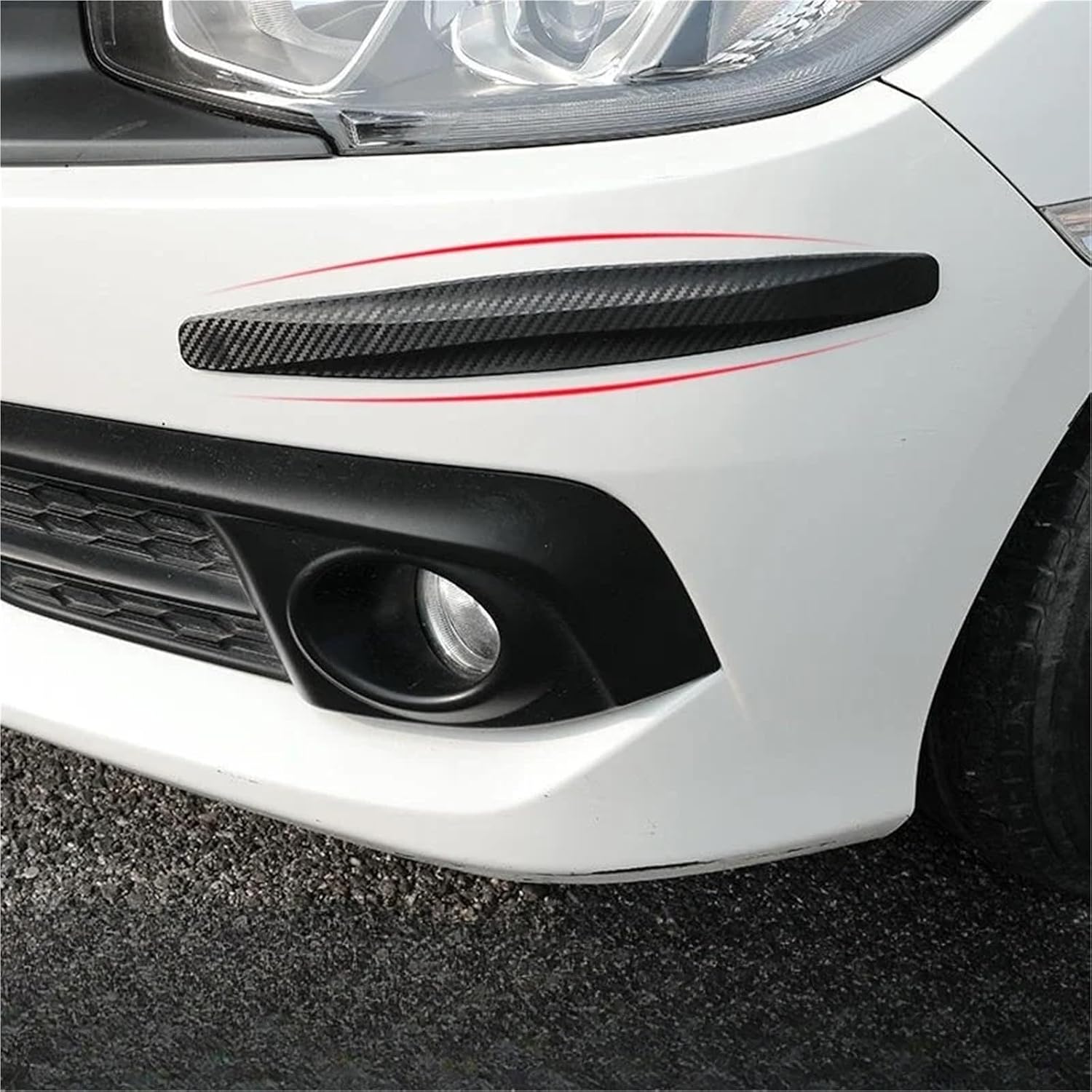 2PCS Door Strip Collision Protection(Black)