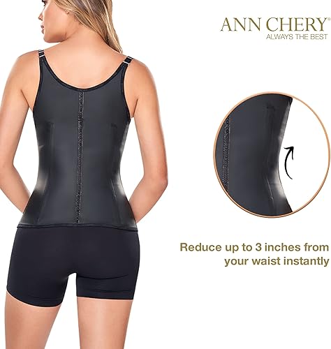 Miniatura 3 de Ann Chery Corsé de cintura para mujer Cincher colombiano de cintura con correas Ajustable 3 ganchos semi chaleco moldeador de cuerpo