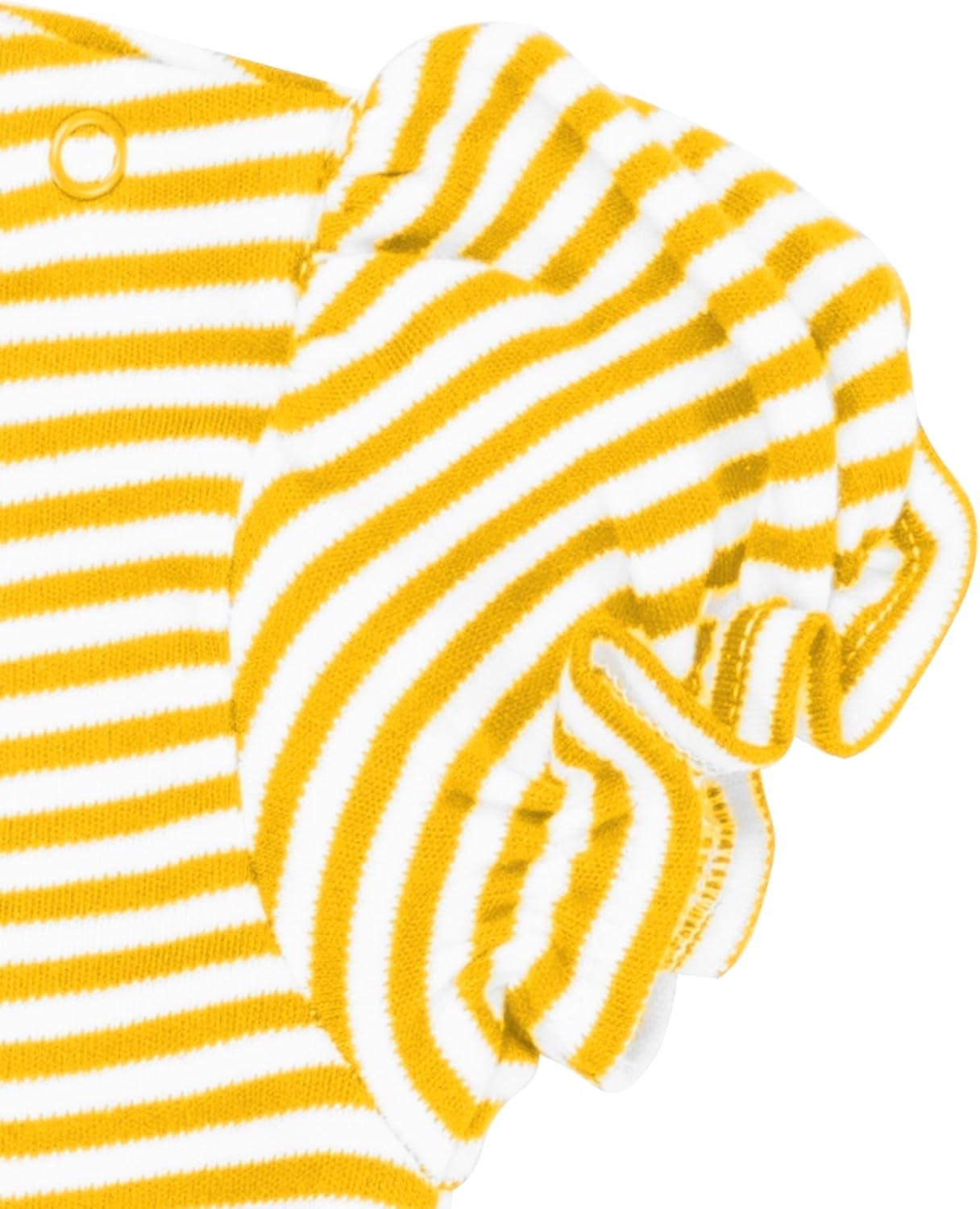 Creative Knitwear College Baby Striped Puff Sleeve Romper - Team Logo, Many Colors, for Girls (Newborn-12 Months) - Image 3