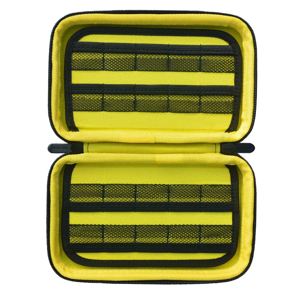 Game Card Holder Storage Case for Nintendo Switch or PS Vita or SD Memory Cards (Black/Yellow) : Video Games