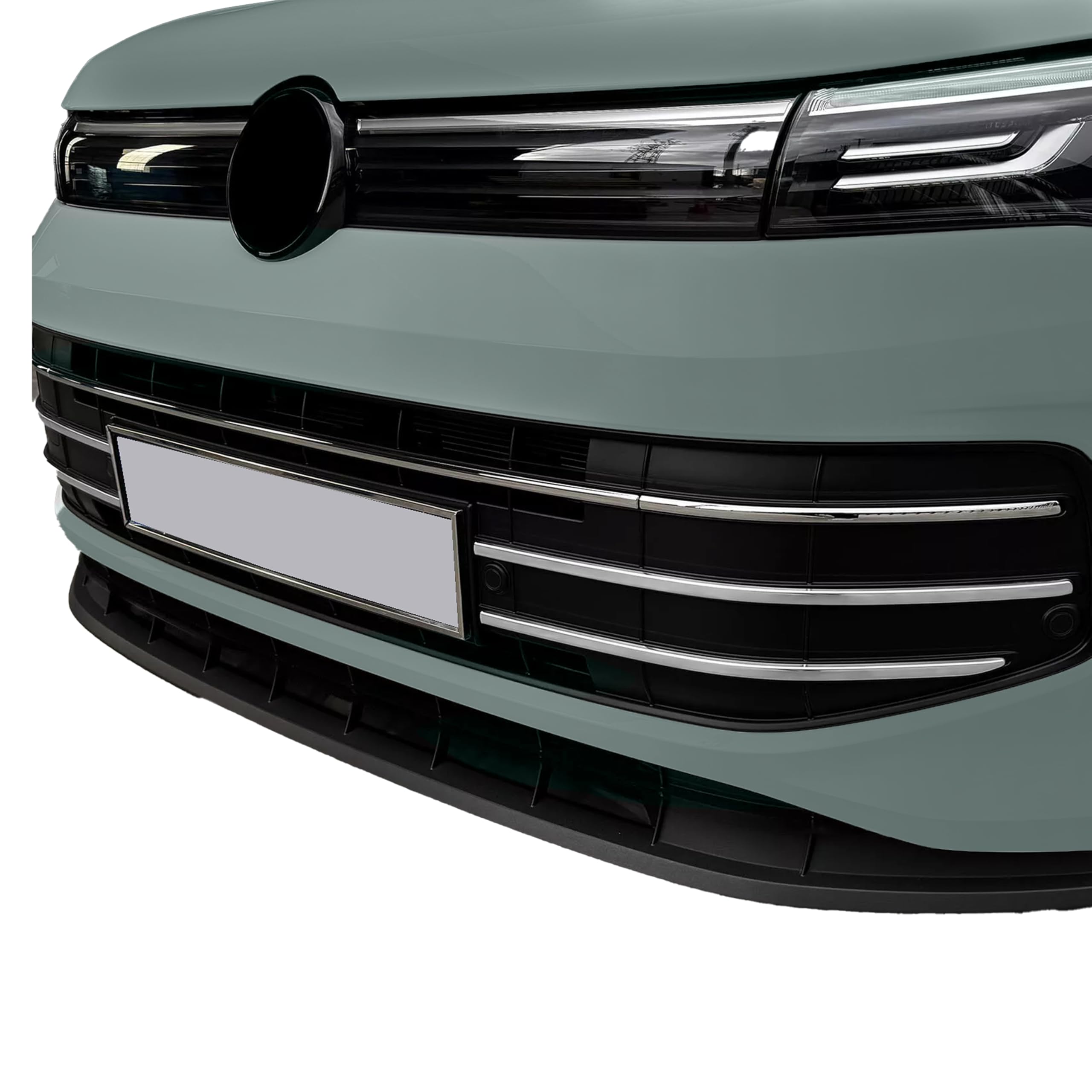 INLY 6 Teilig Kühlergrill Leisten Grillleisten Chrom Edelstahl kompatible mit Tiguan (ab 2024)
