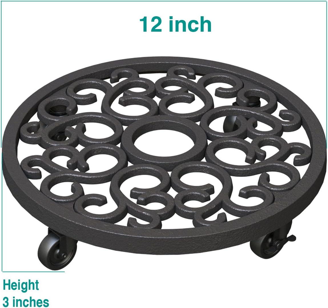 Panacea 84725 12" Cast Iron Plnt Caddy