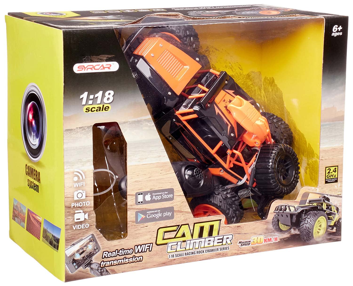 SYR Car 666-765WNA-1 Cam Climber Car with Remote Control for Kids