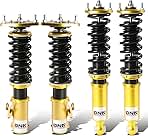 Auto Dynasty Compatible with 240SX Performance Suspension Strut Damper with Coilover Complete Kit S13