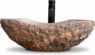 Golden Gray Marble Vessel Sink