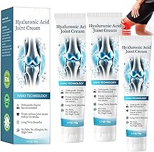 A-rthroheal Hyaluronic Acid Joint Repair Cream,3PCS Advanced Joint and Bone Care Cream,Back & Muscle Gel,Easy to Absorb & Quickly Effect,Shoulder & Knee & Arm &Leg,Natural for Women & Men