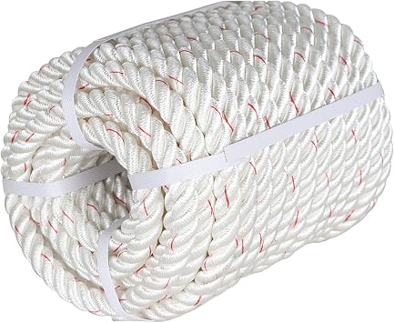 3/4In x 100FT Arborist Bull Rope | High Strength Polyester | Tree Rigging Line Utility Arbor Line | Double Braid Polyester Rope
